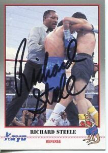 boxing referee richard steele signature|richard steele referee net worth.